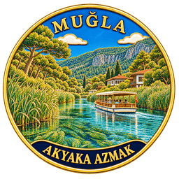 Akyaka emaye rozeti