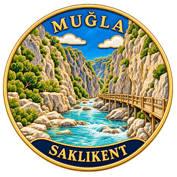 Saklıkent emaye rozeti