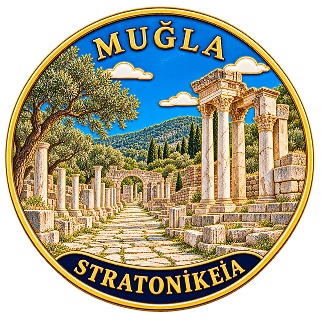 Stratonikeia emaye rozeti